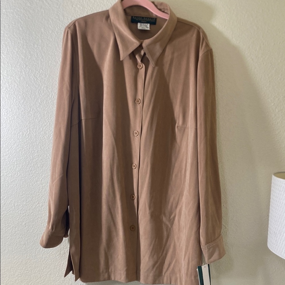 Brown Button-Up Shirt